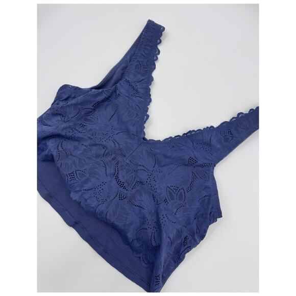 aerie Other - Aerie Lace Built in Bra Tank Size Extra Large Blue